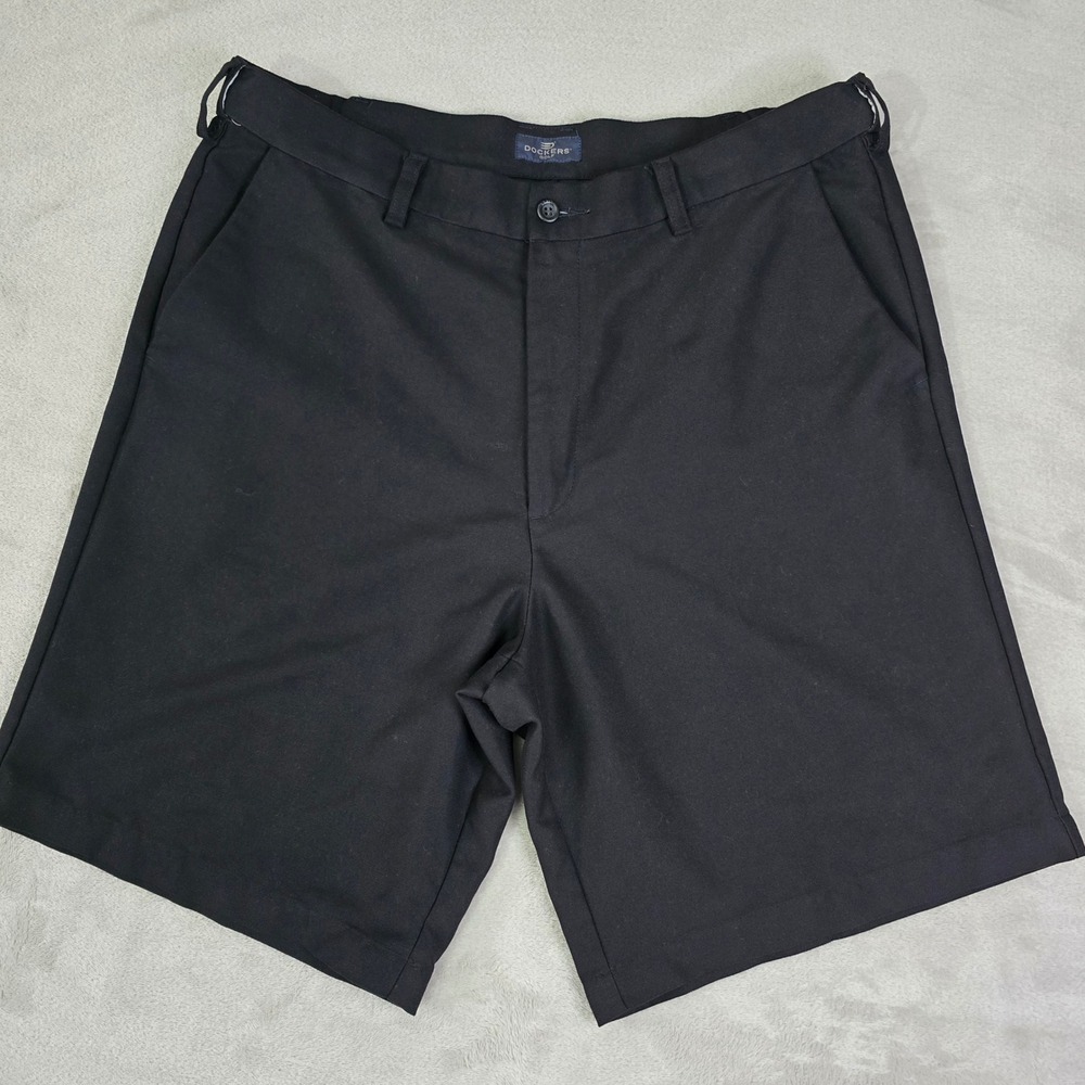 Dockers‎ Golf Mens 36 Black Shorts Expandable Waist Performance Activewear